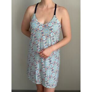 Helen Jon Multi Color Sleeveless Racerback Cami Dress Women's Medium
